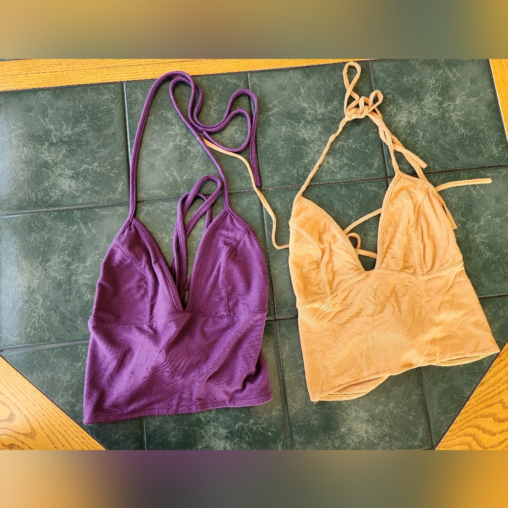 2 pack bra halter tops